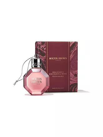 MOLTON BROWN | Delicious Rhubarb & Rose Festive Bauble 75ml | 